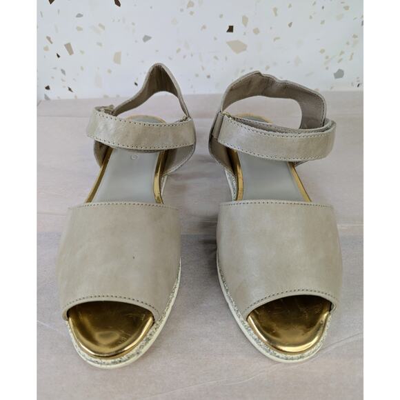 SAYDO DANCE OFF BREZZA Lightweight Tan Leather Open Toe Sandals Shoes Size 5.5 - Picture 4 of 8